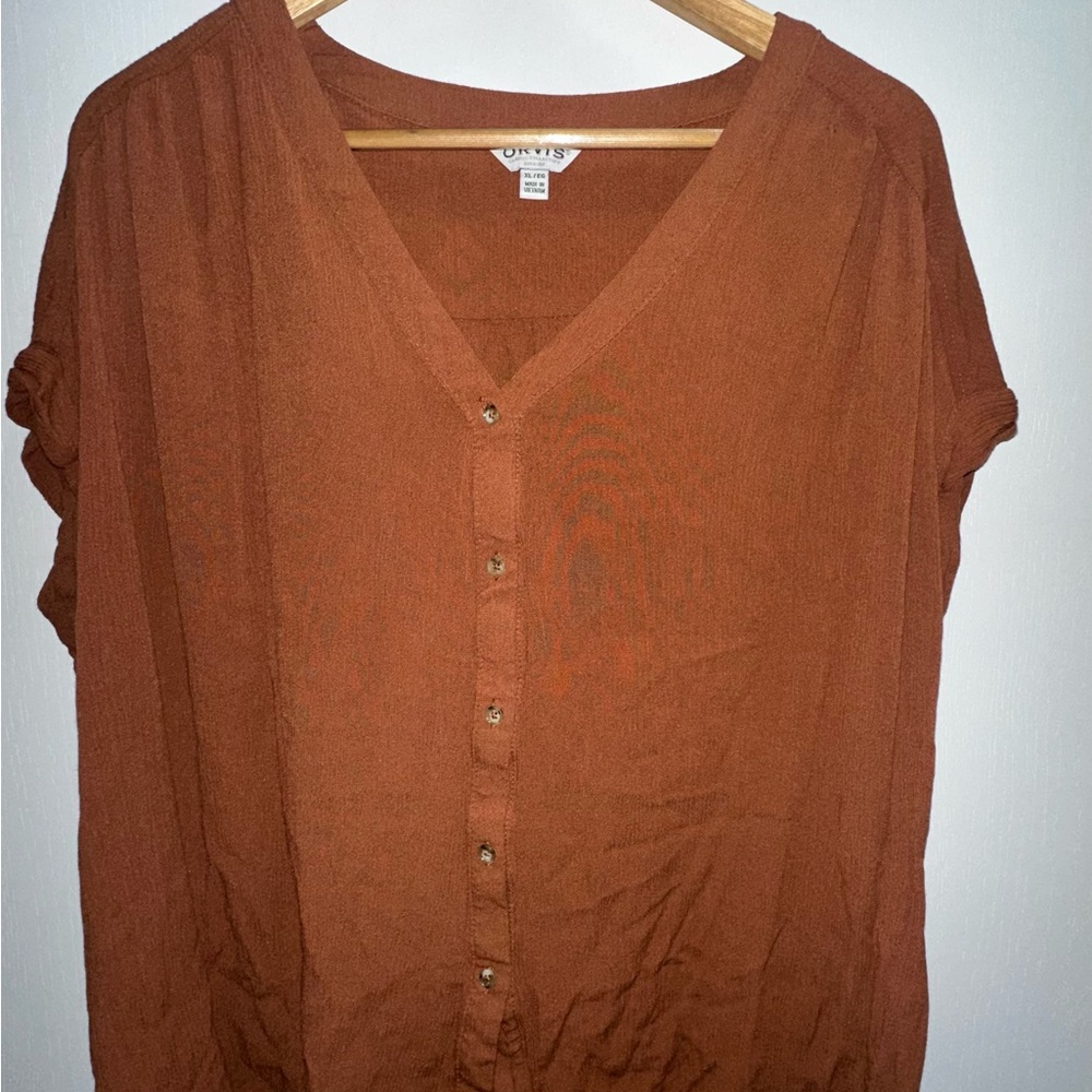 Orvis Women's Terracotta Button-Down Shirt